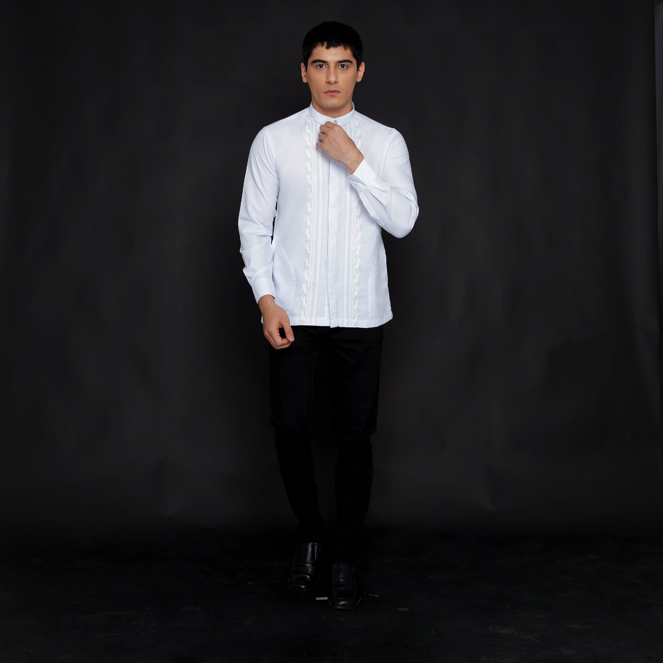 Koko Putih Ibrahim Lengan Panjang 9744 White