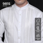 Koko Putih Ibrahim Lengan Panjang 9815 White
