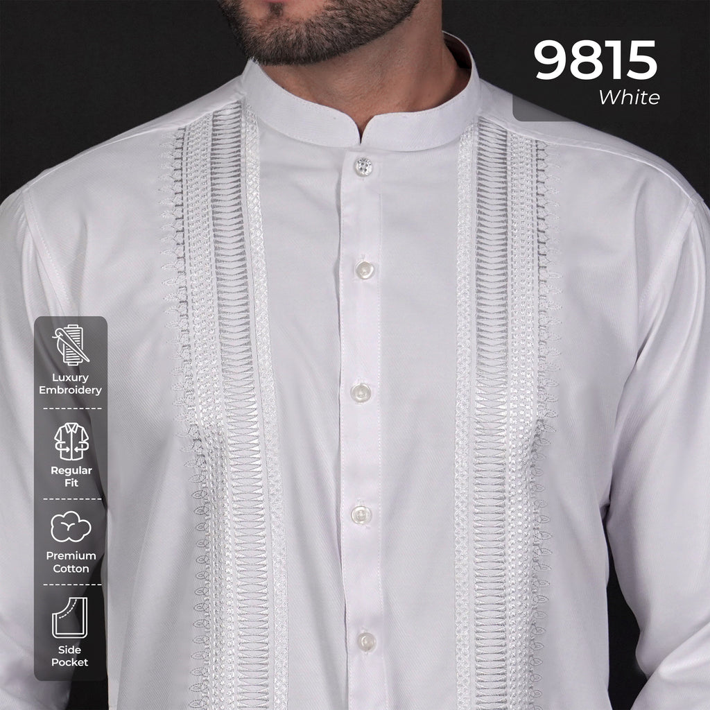 Koko Putih Ibrahim Lengan Panjang 9815 White