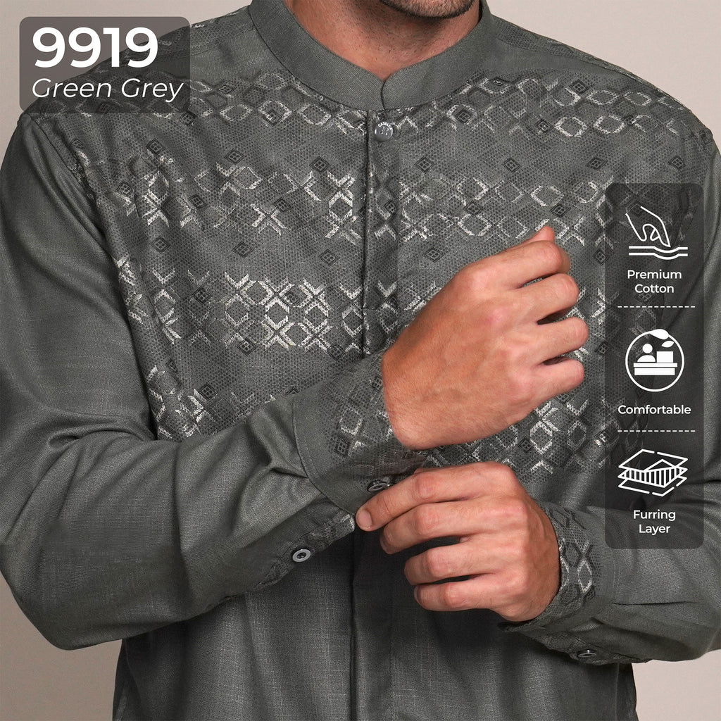 Koko Sultan Lengan Panjang 9919 Green Grey