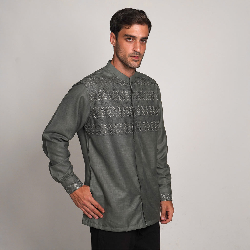 Koko Sultan Lengan Panjang 9919 Green Grey