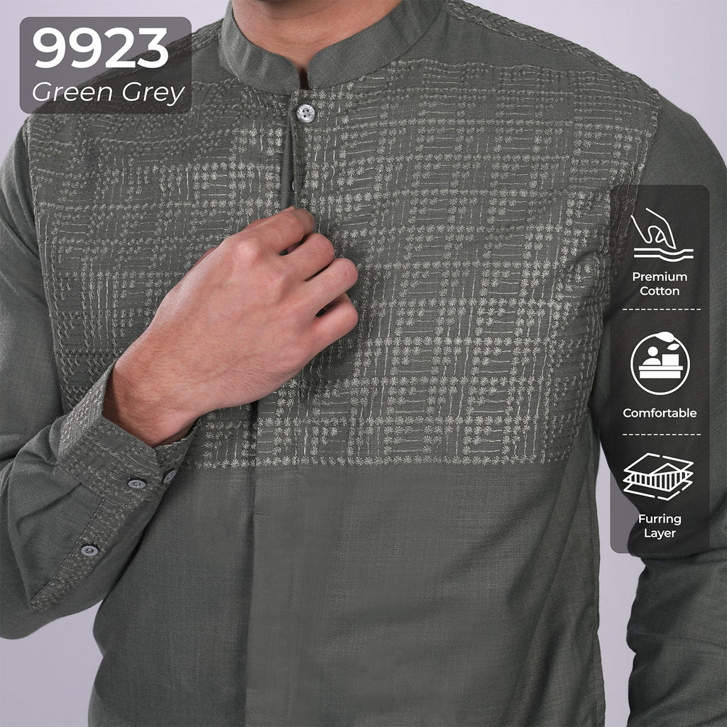 Koko Sultan Lengan Panjang 9923 Green Grey