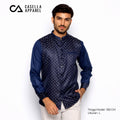 Koko Batik Jeddah Lengan Panjang 9925 Navy