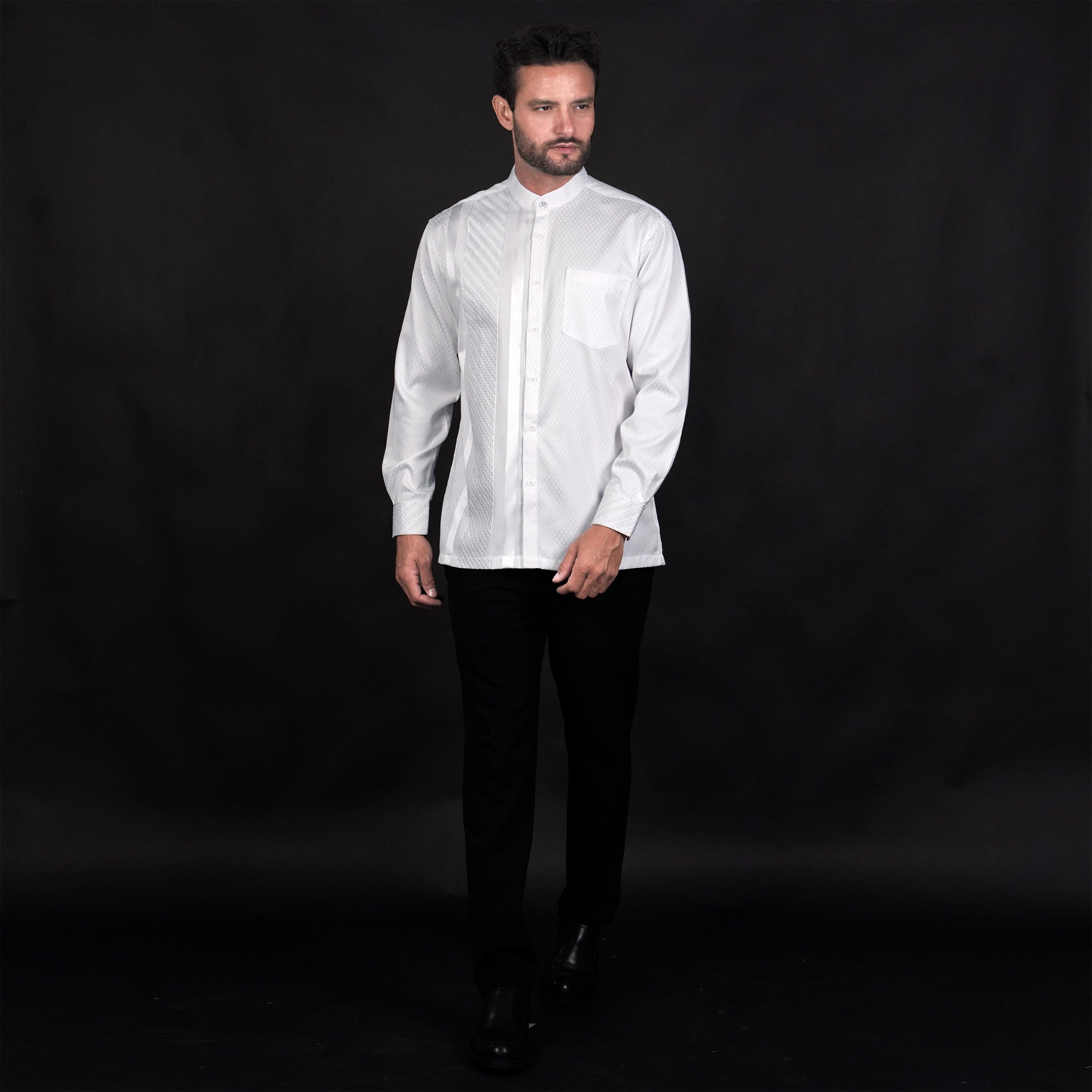 Koko Arabesque Embroidery White Lengan Panjang 9931 White