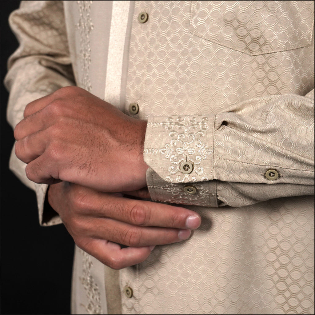 Koko Arabesque Embroidery Sand Lengan Panjang 9934 Sand