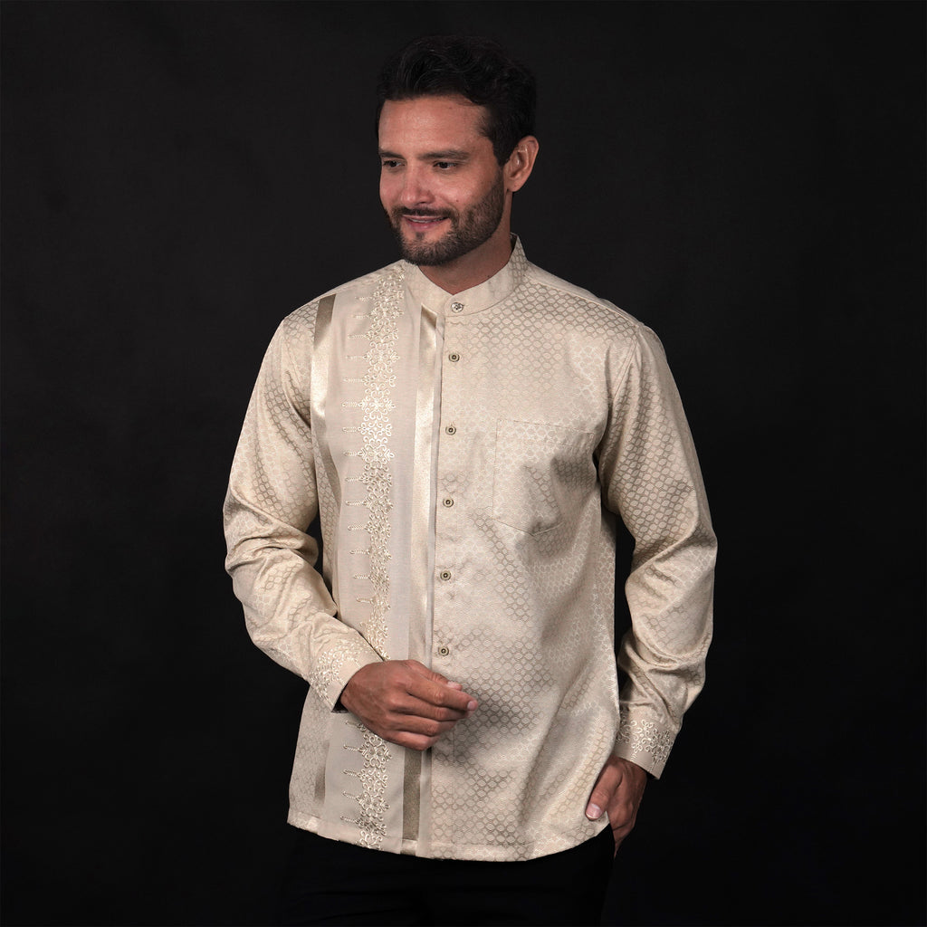 Koko Arabesque Embroidery Sand Lengan Panjang 9934 Sand