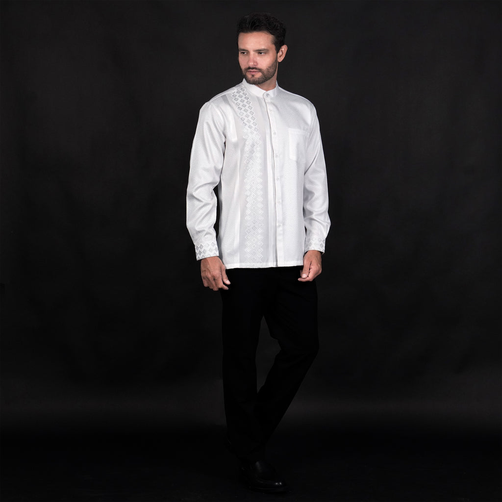 Koko Arabesque Embroidery White Lengan Panjang 9936 White