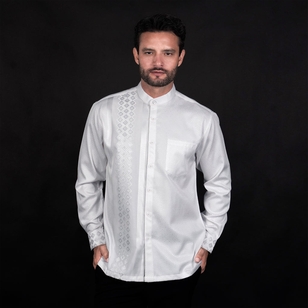 Koko Arabesque Embroidery White Lengan Panjang 9936 White