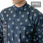 Koko Batik Syam Lengan Panjang 9982 Navy