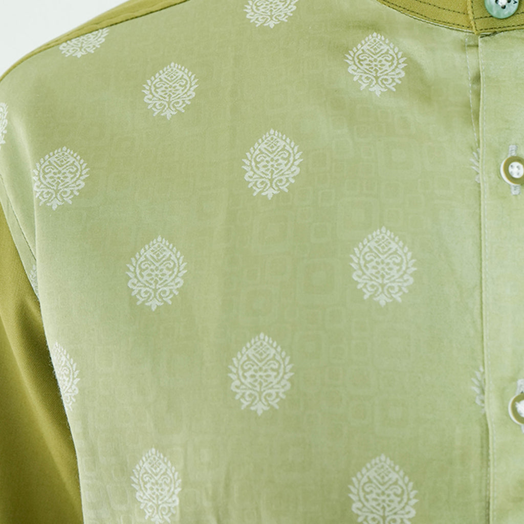 Koko Batik Jeddah Lengan Panjang 9986 Army