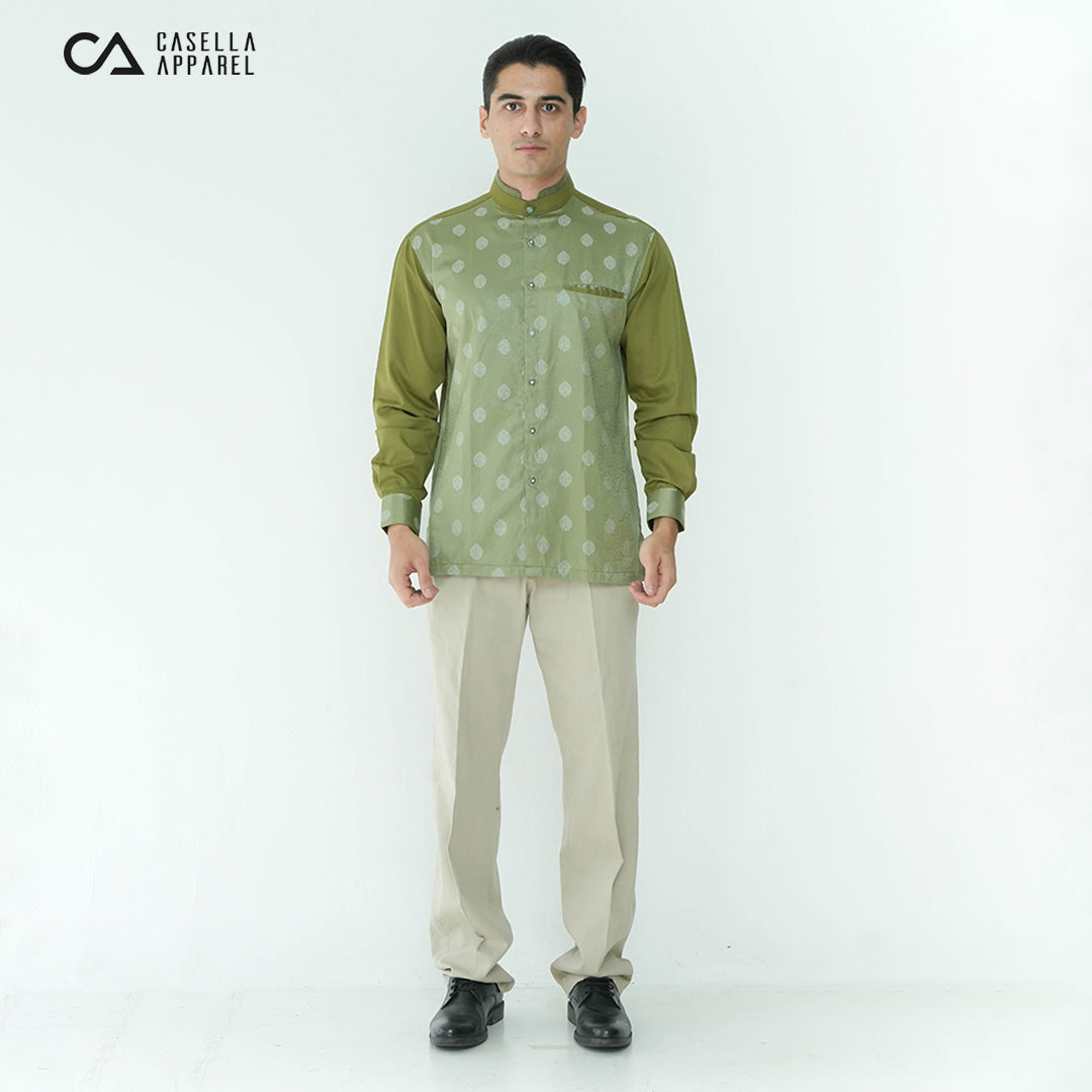 Koko Batik Jeddah Lengan Panjang 9986 Army