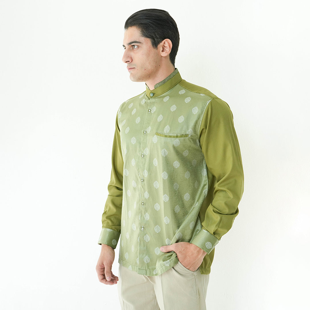 Koko Batik Jeddah Lengan Panjang 9986 Army
