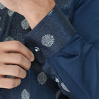 Koko Batik Jeddah Lengan Panjang 9986 Navy
