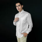 Koko Batik Jeddah Lengan Panjang 9986 White