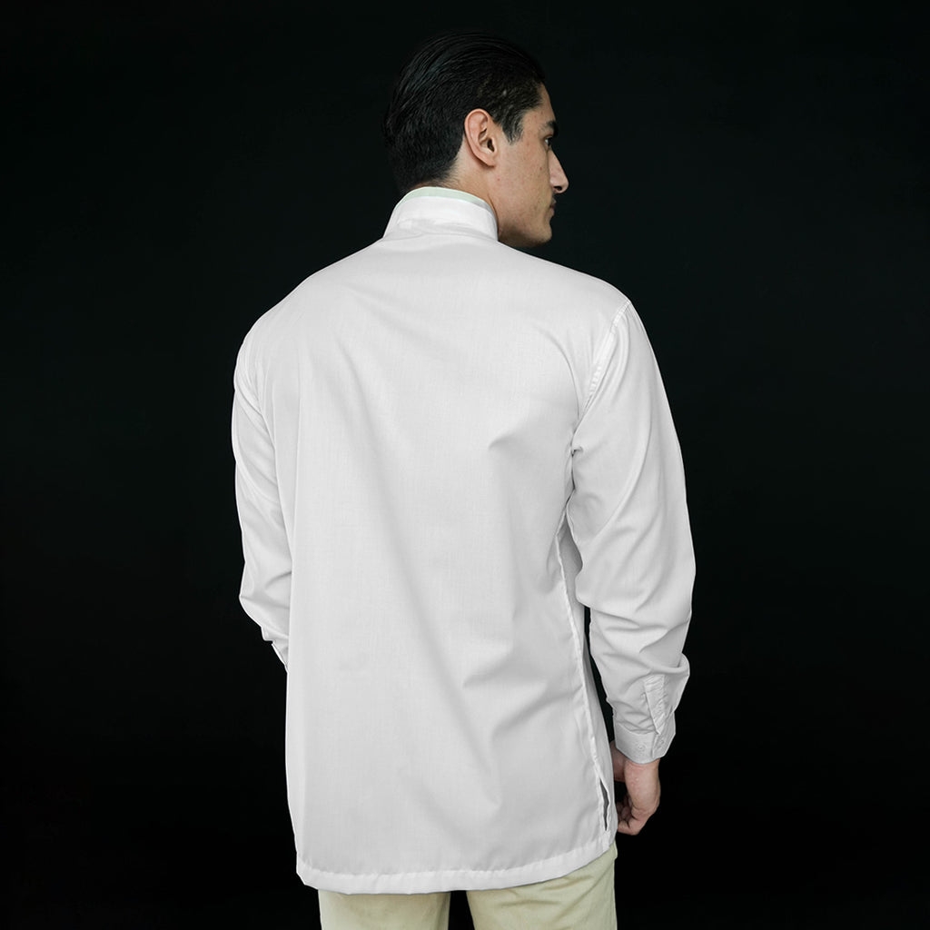Koko Batik Jeddah Lengan Panjang 9986 White