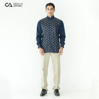 Koko Batik Jeddah Lengan Panjang 9987 Navy