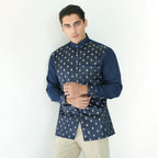 Koko Batik Jeddah Lengan Panjang 9987 Navy