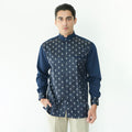 Koko Batik Jeddah Lengan Panjang 9987 Navy