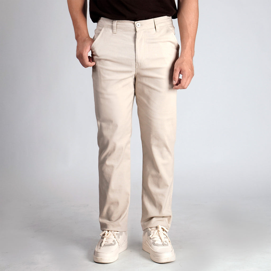 Alterra x Casella Celana Panjang Chinos Stretch Regular Fit Cream