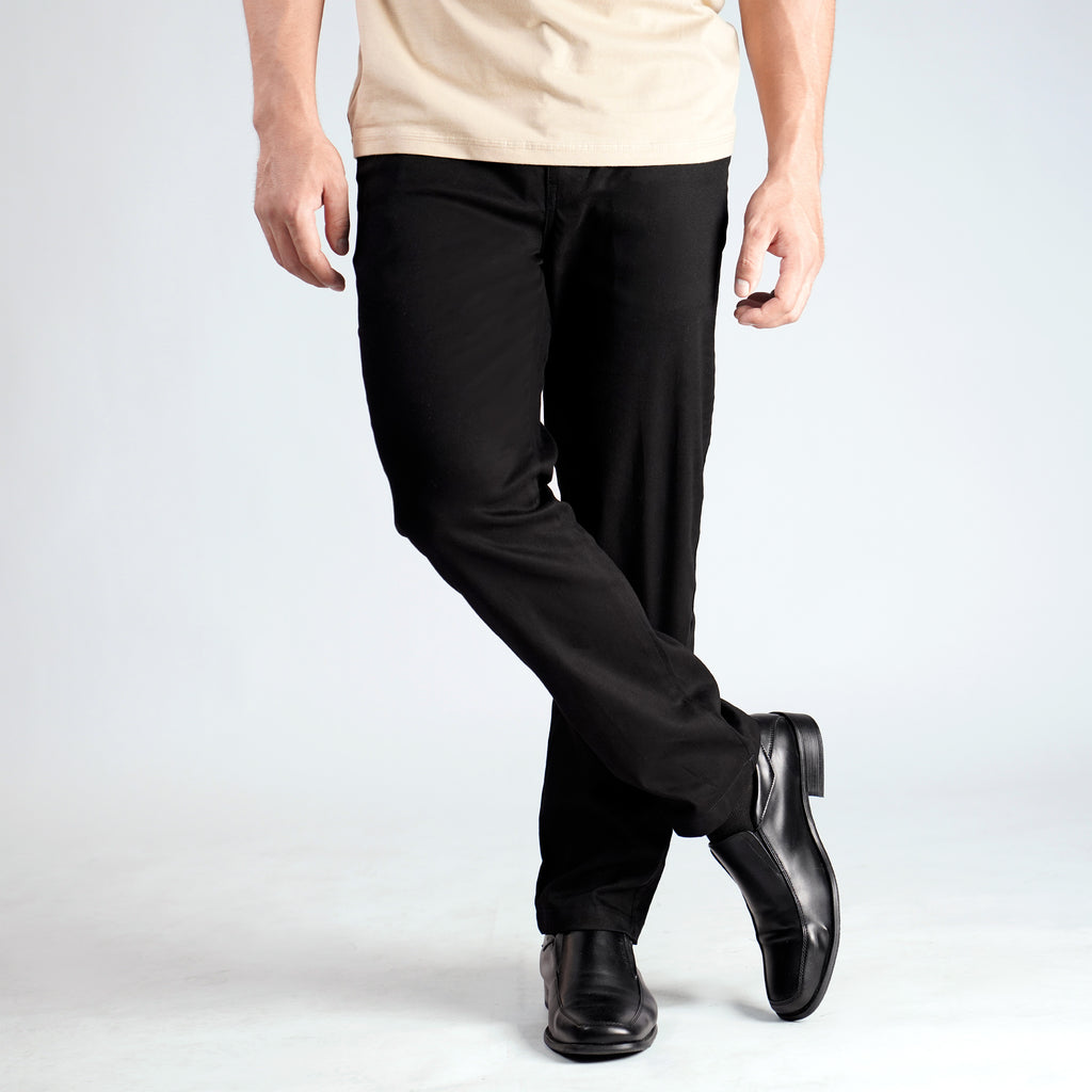 Alterra x Casella Celana Panjang Chinos Stretch Regular Fit Black