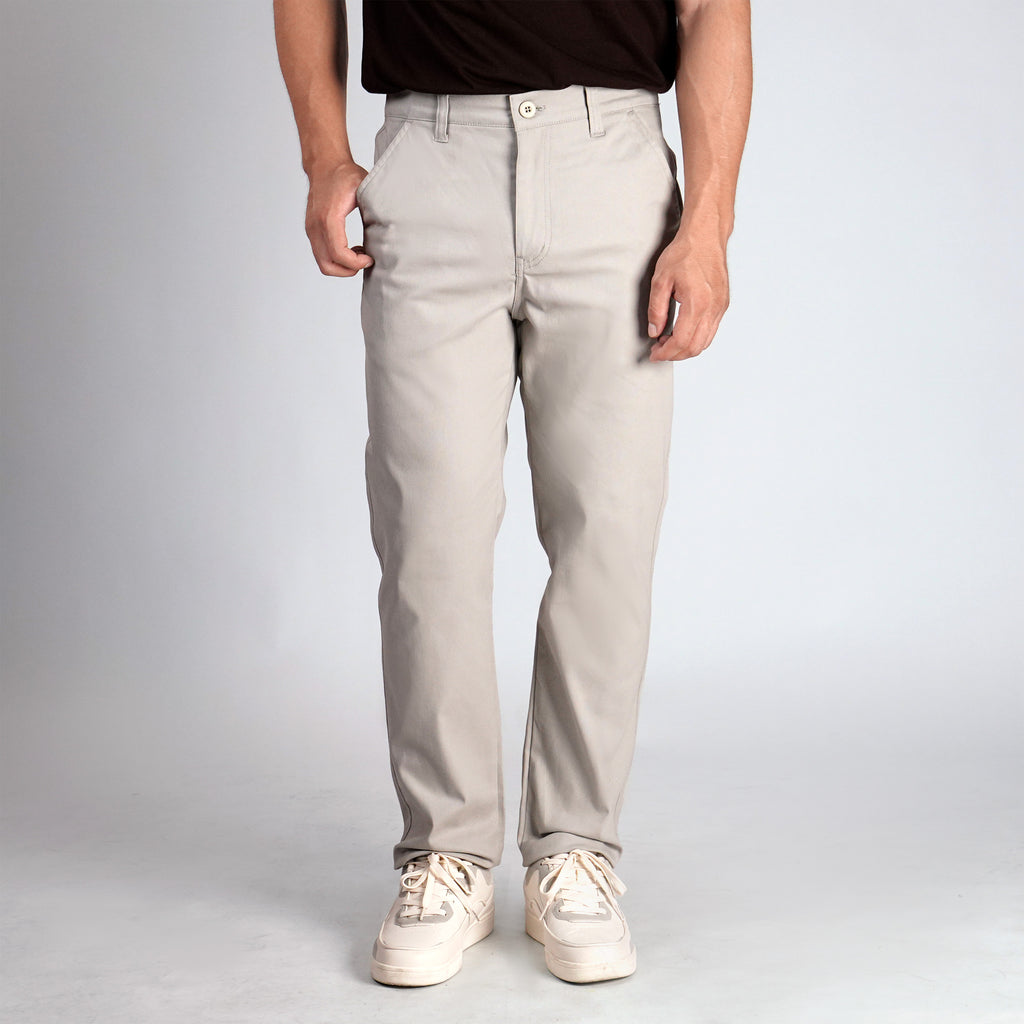 Alterra x Casella Celana Panjang Chinos Stretch Regular Fit Light Grey