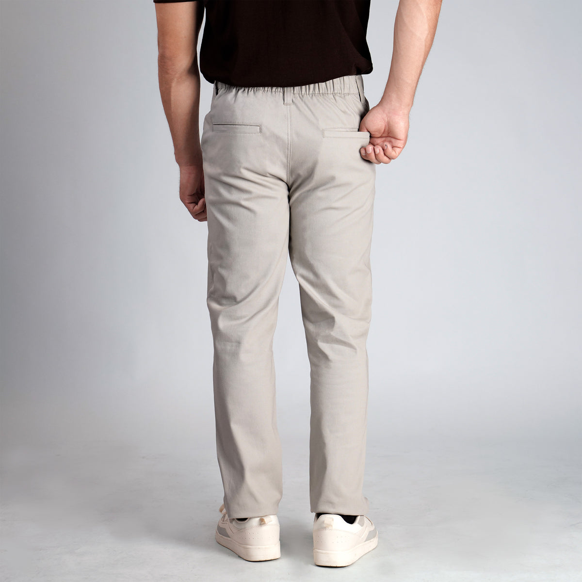 Alterra x Casella Celana Panjang Chinos Stretch Regular Fit Light Grey