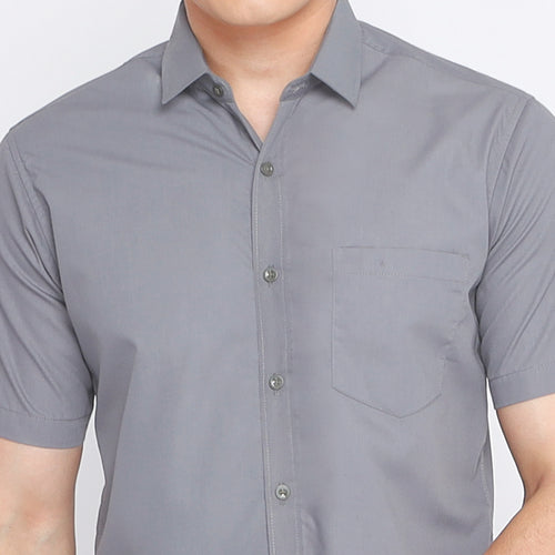 Kemeja Gallant Basic Lengan Pendek 2233 Grey
