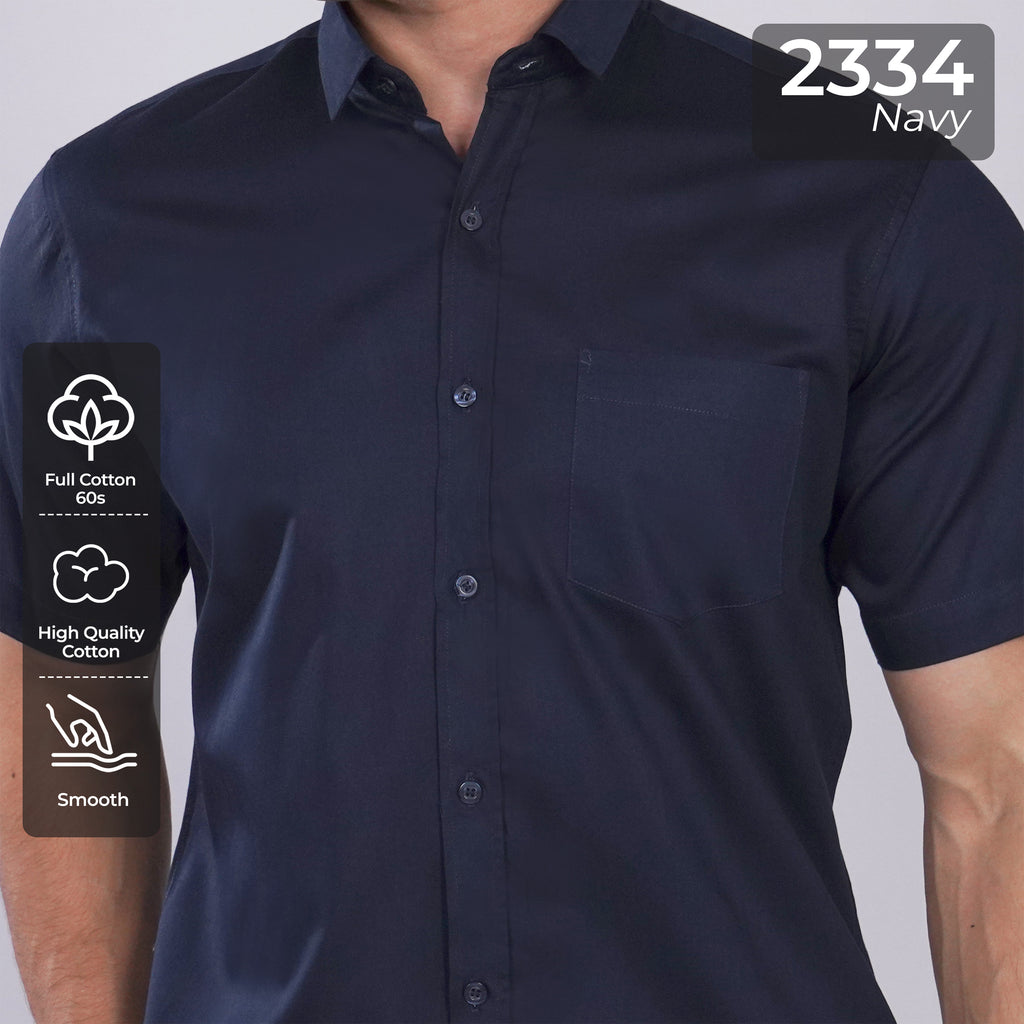 Kemeja Premium Gallant Lengan Pendek 2334 Navy