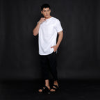 Kurta Umar Solid Lengan Pendek 3003 White