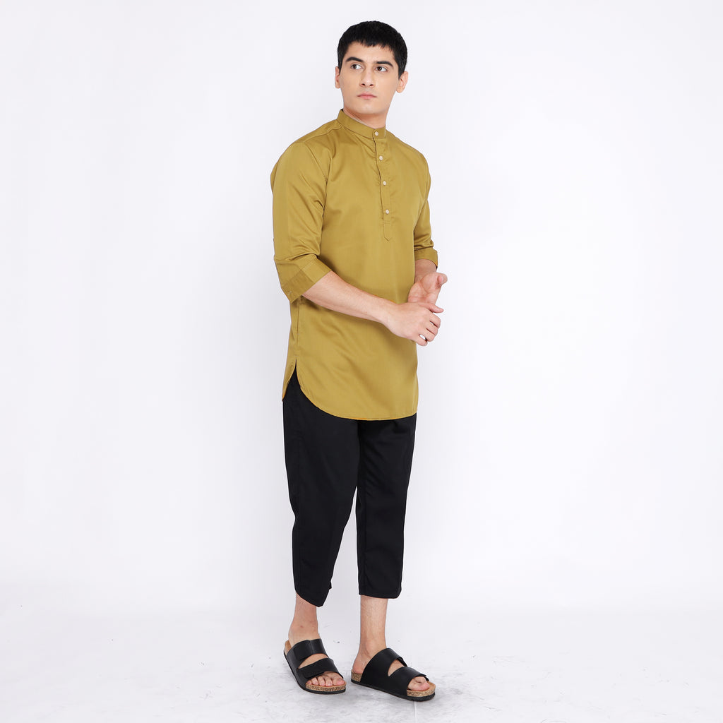 Kurta Hamzah Basic Lengan ¾ 5003 Gold