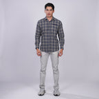 Kemeja Flanel Lengan Panjang 7771 Black Gold