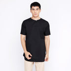 Kurta Umar Solid Lengan Pendek 3003 Black