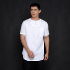 Kurta Umar Solid Lengan Pendek 3003 White