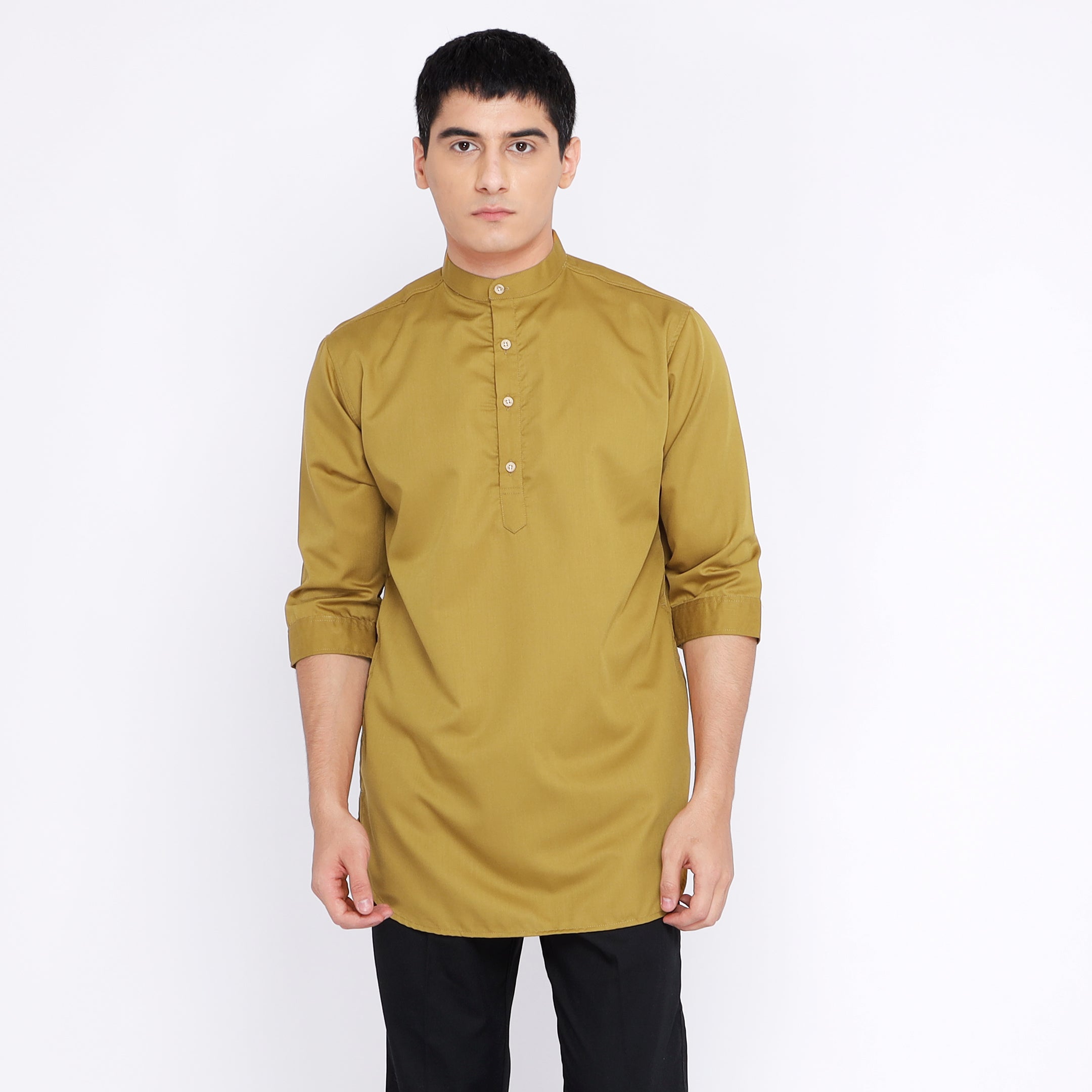 Kurta Hamzah Basic Lengan ¾ 5003 Gold