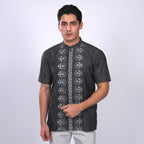 Koko Bordir Ibrahim Lengan Pendek 4870 Grey