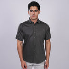 Kemeja Premium Gallant Lengan Pendek 2334 Dark Grey