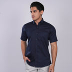 Kemeja Premium Gallant Lengan Pendek 2334 Navy