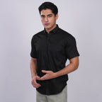 Kemeja Premium Gallant Lengan Pendek 2334 Black