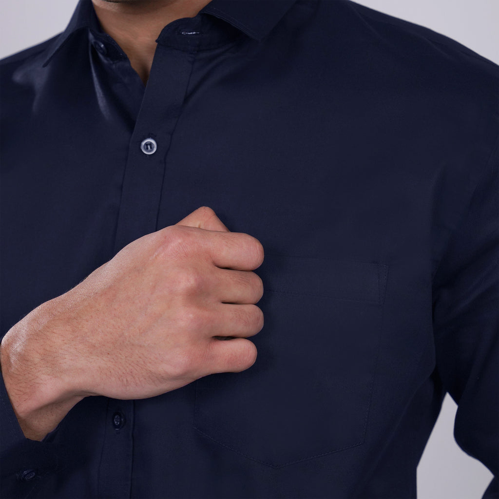 Kemeja Premium Gallant Lengan Panjang 7774 Navy