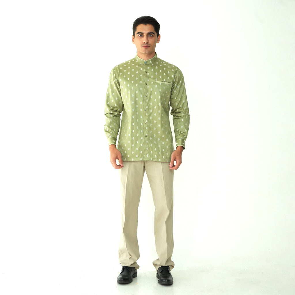 Koko Batik Syam Lengan Panjang 9983 Army