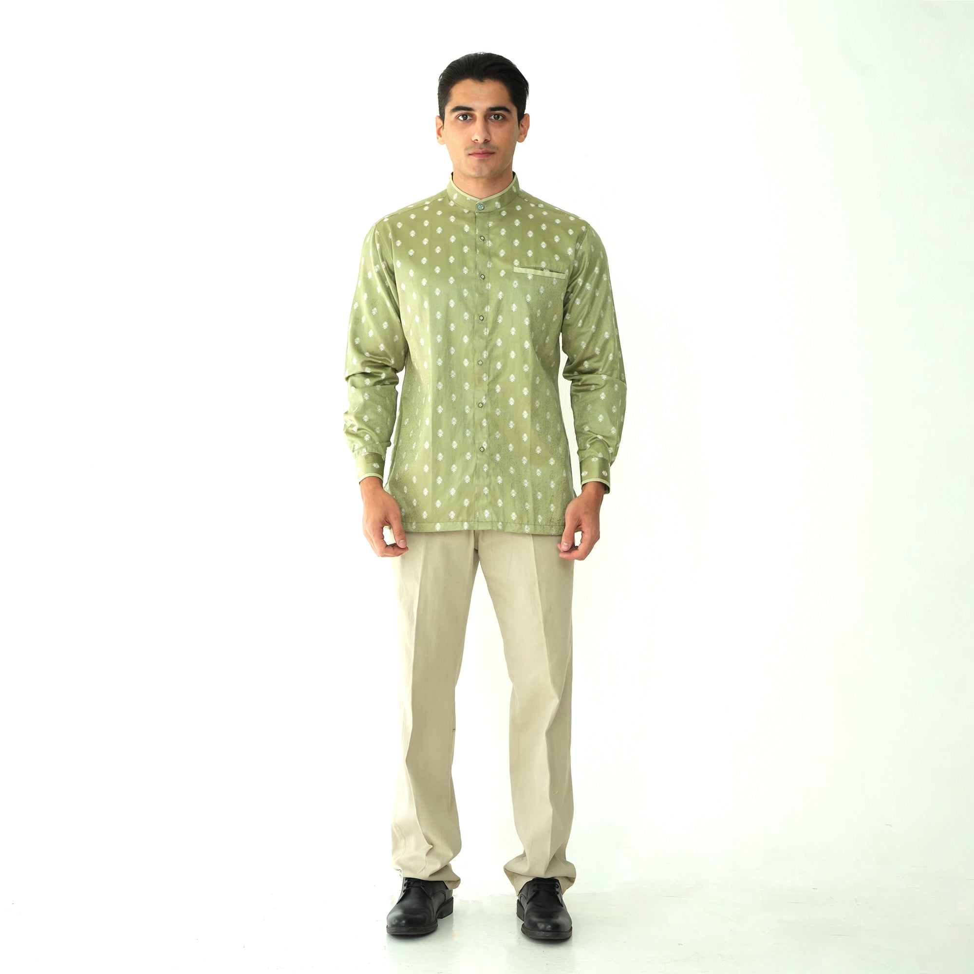 Koko Batik Syam Lengan Panjang 9983 Army