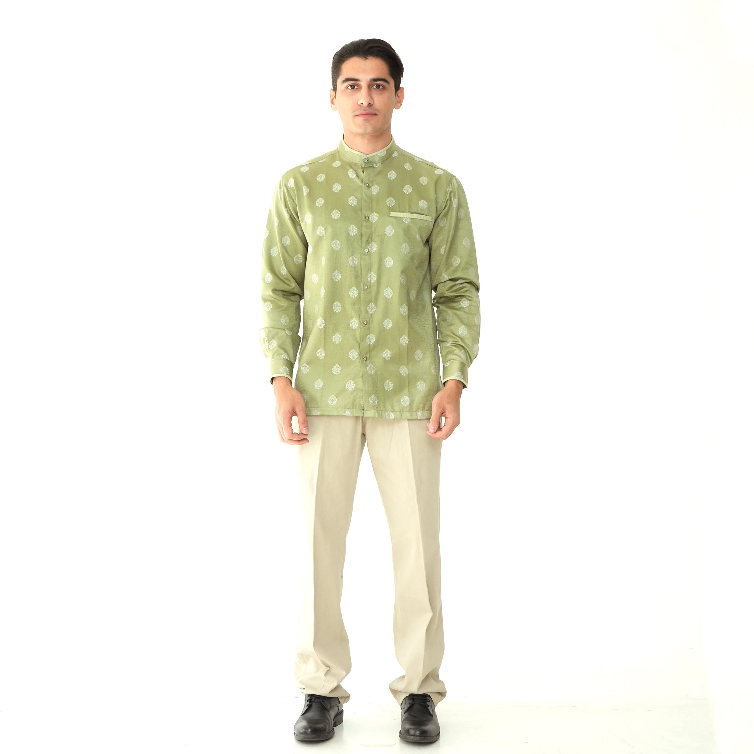 Koko Batik Syam Lengan Panjang 9982 Army