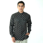 Koko Batik Syam Lengan Panjang 9983 Black