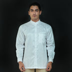 Koko Batik Syam Lengan Panjang 9983 White