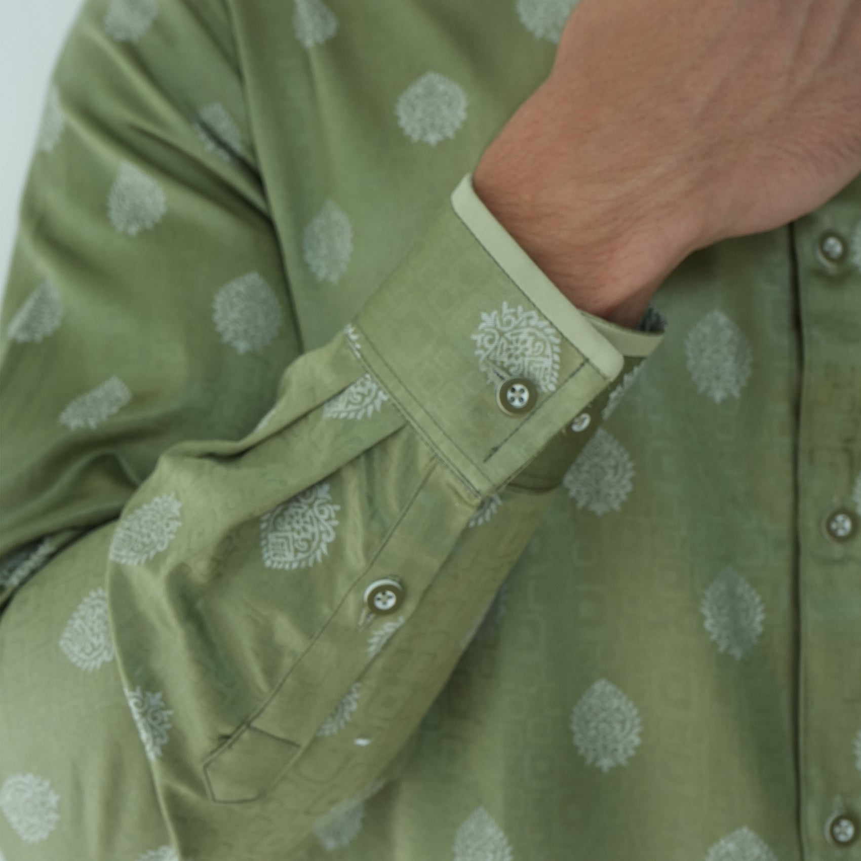 Koko Batik Syam Lengan Panjang 9982 Army