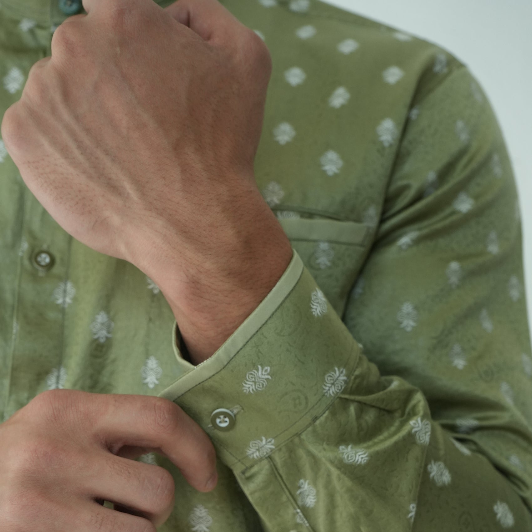 Koko Batik Syam Lengan Panjang 9983 Army